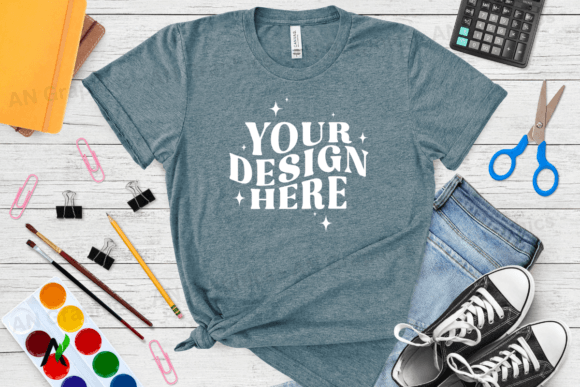 Bella Canvas 3413 Female Mockup - 012