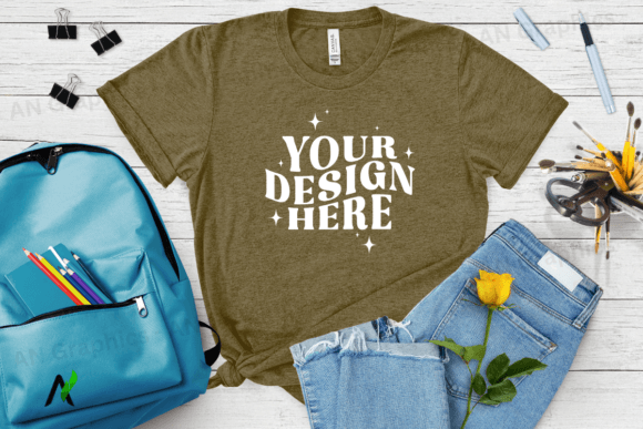 Bella Canvas 3413 Female Mockup - 079