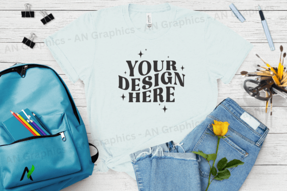 Bella Canvas 3413 Female Mockup