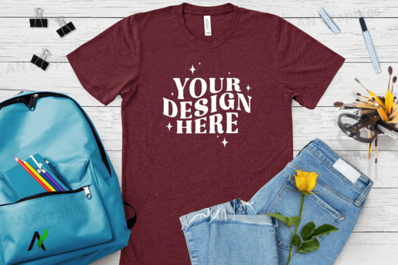 Bella Canvas 3413 Unisex Mockup - 041: A Professional Design Tool for T-Shirt Creators