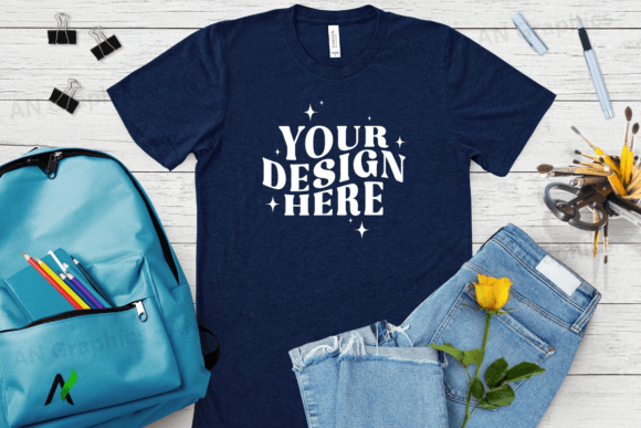 Bella Canvas 3413 Unisex Mockup - 042: A Professional Tool for Showcasing T-Shirt Designs