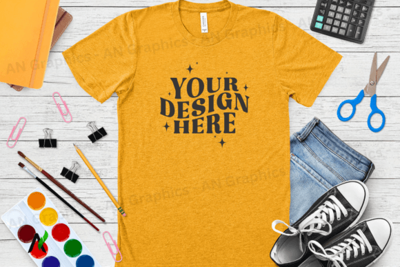 Bella Canvas 3413 Unisex Mockup - 077: A Professional Design Tool for T-Shirt Creators