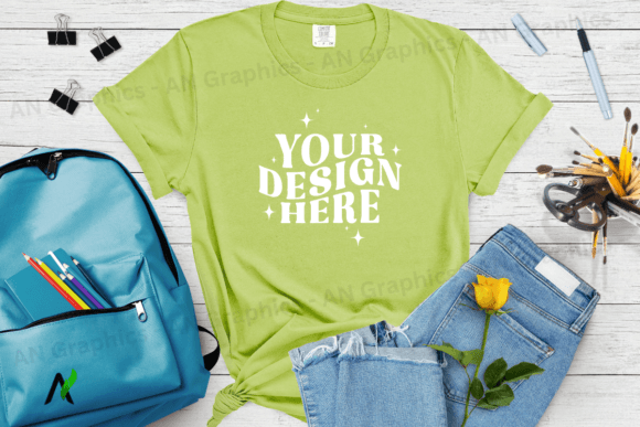 Comfort Colors 1717 Mockup - 034: A Professional Tool for T-Shirt Design Presentation
