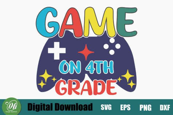 Game on 4th Grade SVG Design: A Versatile Creative Asset for Crafting Projects