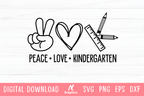 Peace Love KinderGarden SVG: A Versatile Design for Creative Projects