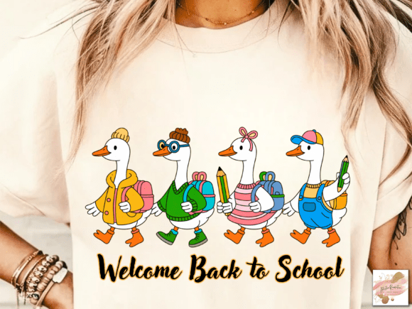 Silly Goose Back to School PNG for Creative Use