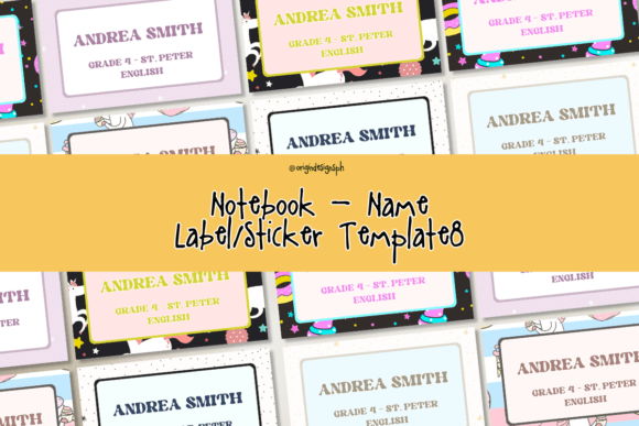Streamline Your Back-to-School Prep with Canva Template - Name Labels8 PLR